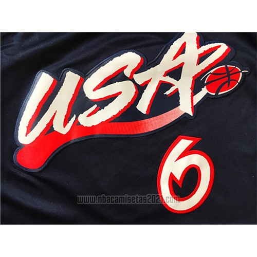 Camiseta USA 1996 Anfernee Hardaway #6 Negro